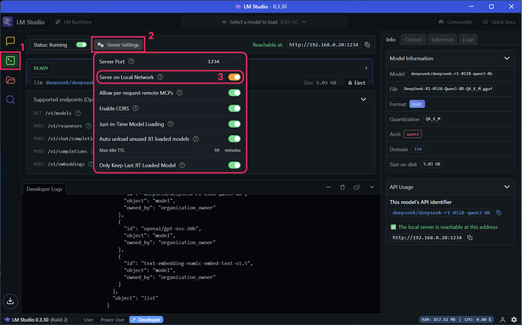 LM Studio Enable Local Network