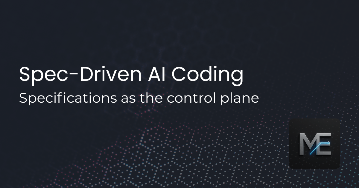 Issue #15: Spec-Driven AI-Assisted Coding and Agent Control